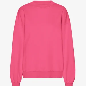 Organic Oversized Crew - Bubblegum Pink