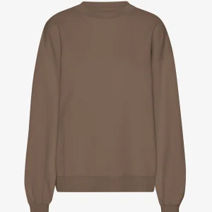Organic Oversized Crew - Cedar Brown