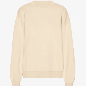 Organic Oversized Crew - Ivory White