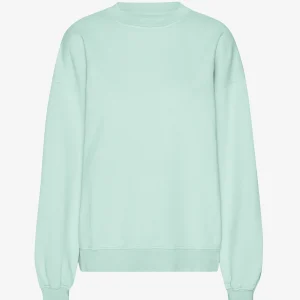 Organic Oversized Crew - Light Aqua