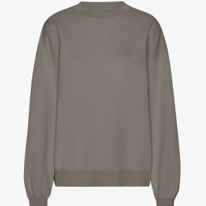 Organic Oversized Crew - Misty Brown