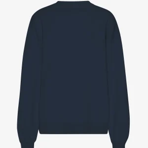 Organic Oversized Crew - Navy Blue
