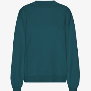 Organic Oversized Crew - Ocean Green