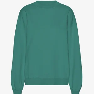 Organic Oversized Crew - Pine Green