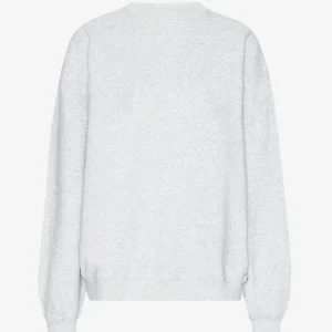 Organic Oversized Crew - Snow Melange