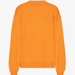 Organic Oversized Crew - Sunny Orange
