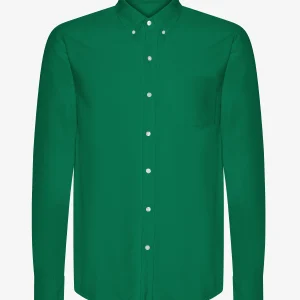 Organic Button Down Shirt - Kelly Green