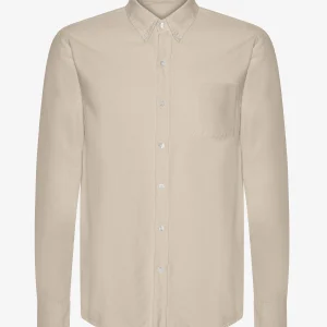 Organic Button Down Shirt - Oyster Grey