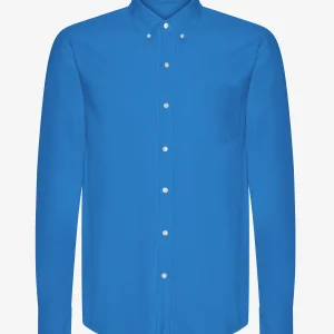 Organic Button Down Shirt - Pacific Blue