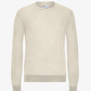 Light Merino Wool Crew - Ivory White