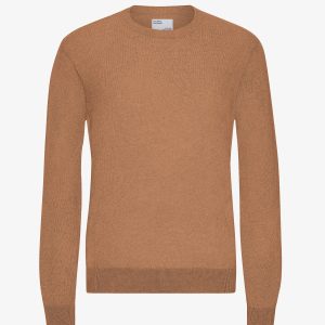 Light Merino Wool Crew - Sahara Camel